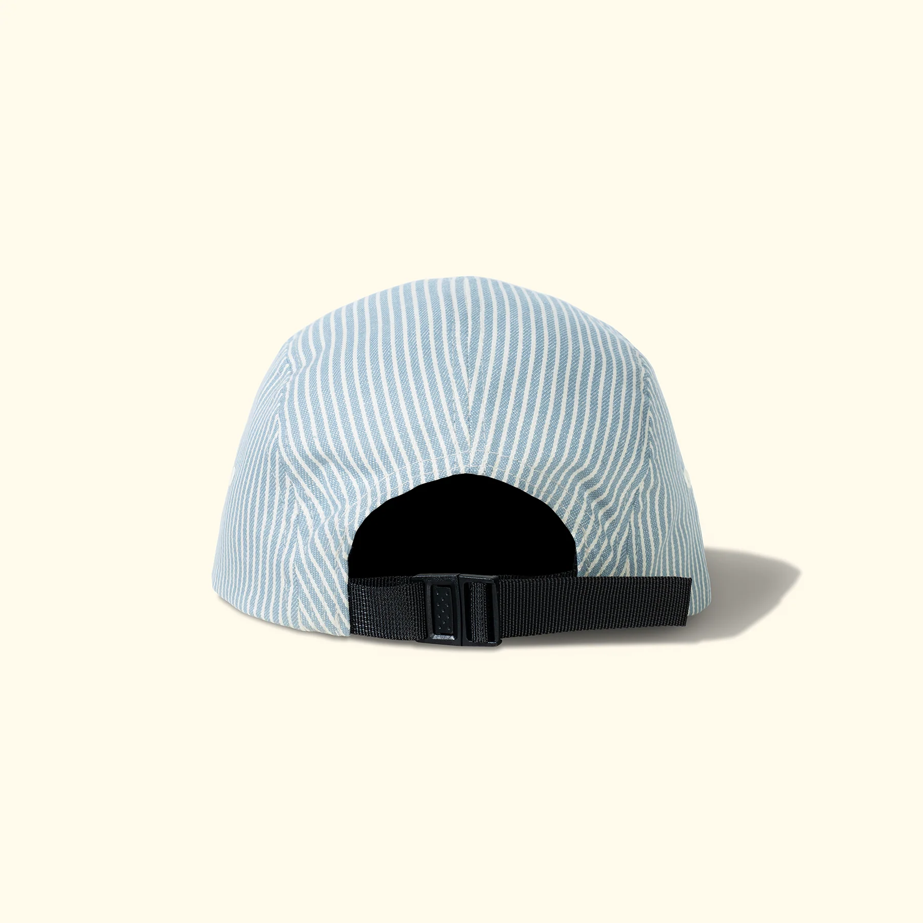 Hickory Stripe Camp Hat Blue - Image 3
