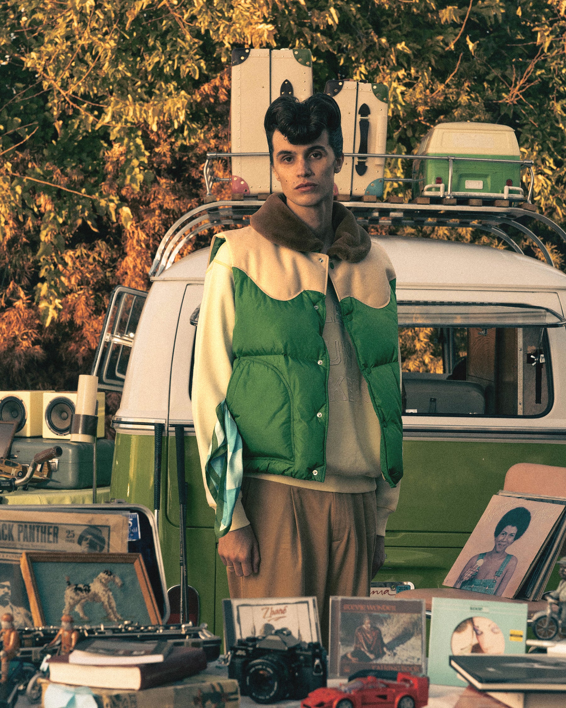 Leather Puffer Vest - Image 6