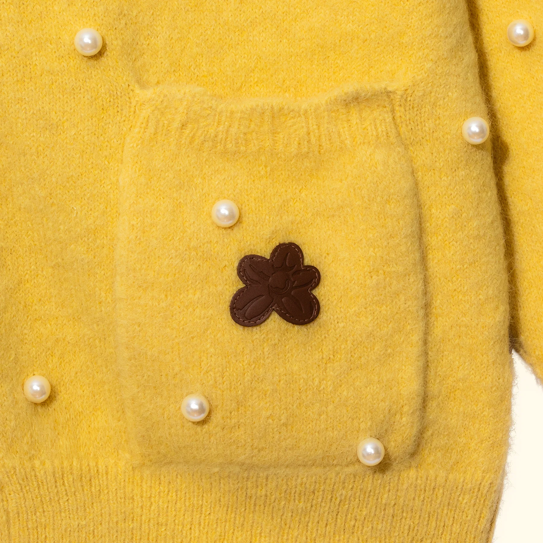 Pearl Cardigan Yellow - Image 3