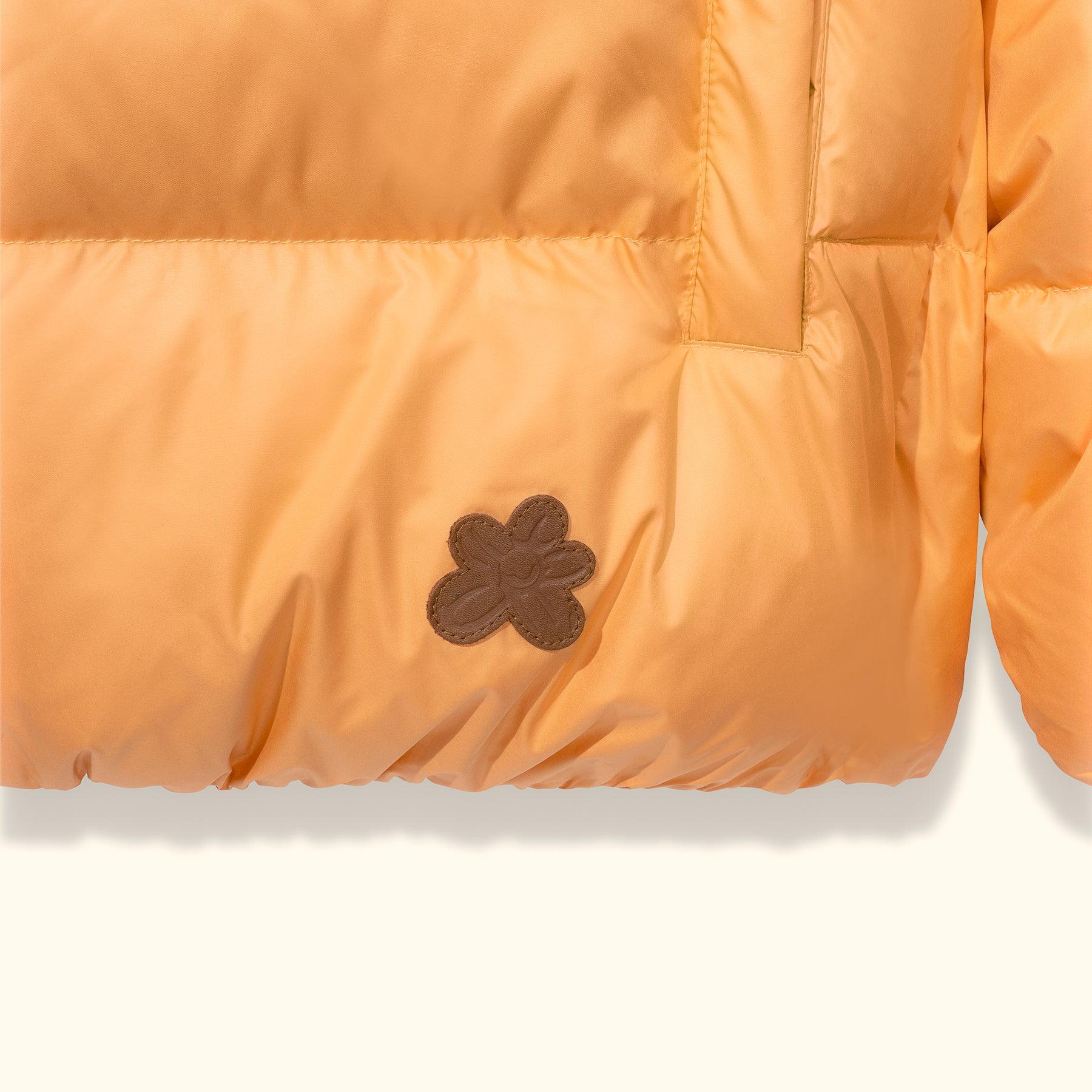 Rico Puffer Jacket Orange - Image 3